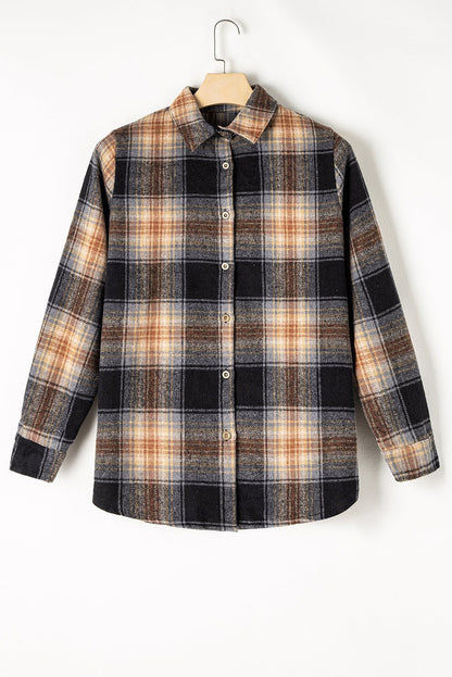 Everly Rounded Hem Plaid Shacket - Hello Beautiful BoutiquePlaid ShacketsThreaded Pear