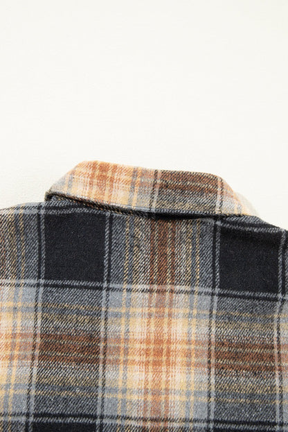 Everly Rounded Hem Plaid Shacket - Hello Beautiful BoutiquePlaid ShacketsThreaded Pear