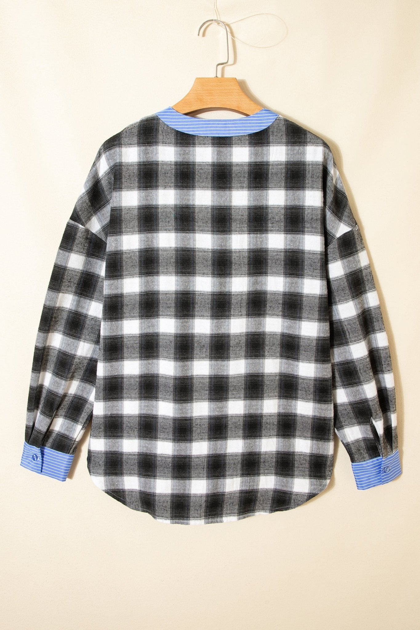 Ezra Half Placket Plaid Blouse - Hello Beautiful BoutiqueBlouses & ShirtsThreaded Pear