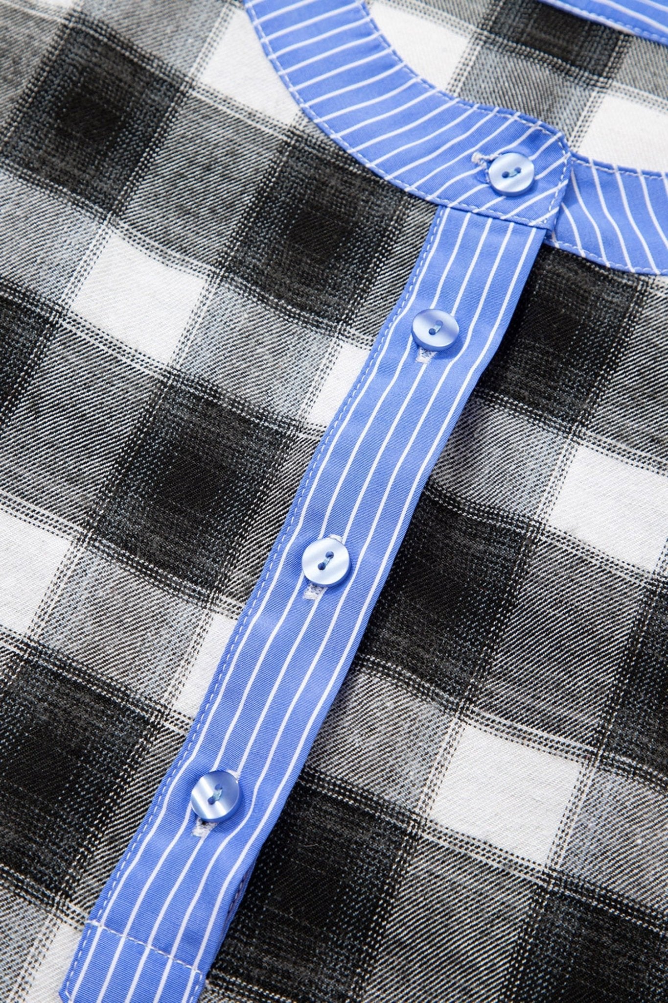 Ezra Half Placket Plaid Blouse - Hello Beautiful BoutiqueBlouses & ShirtsThreaded Pear