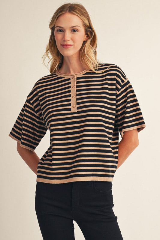 Button Front Sweater G18006