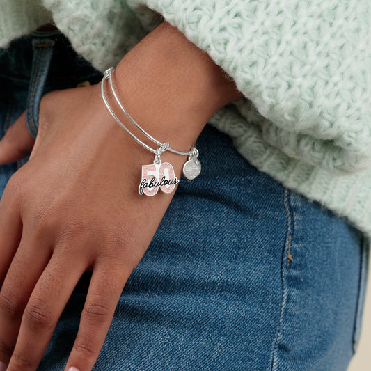 'Fabulous 50' Charm Bangle - Hello Beautiful BoutiqueBraceletsALEX AND ANI