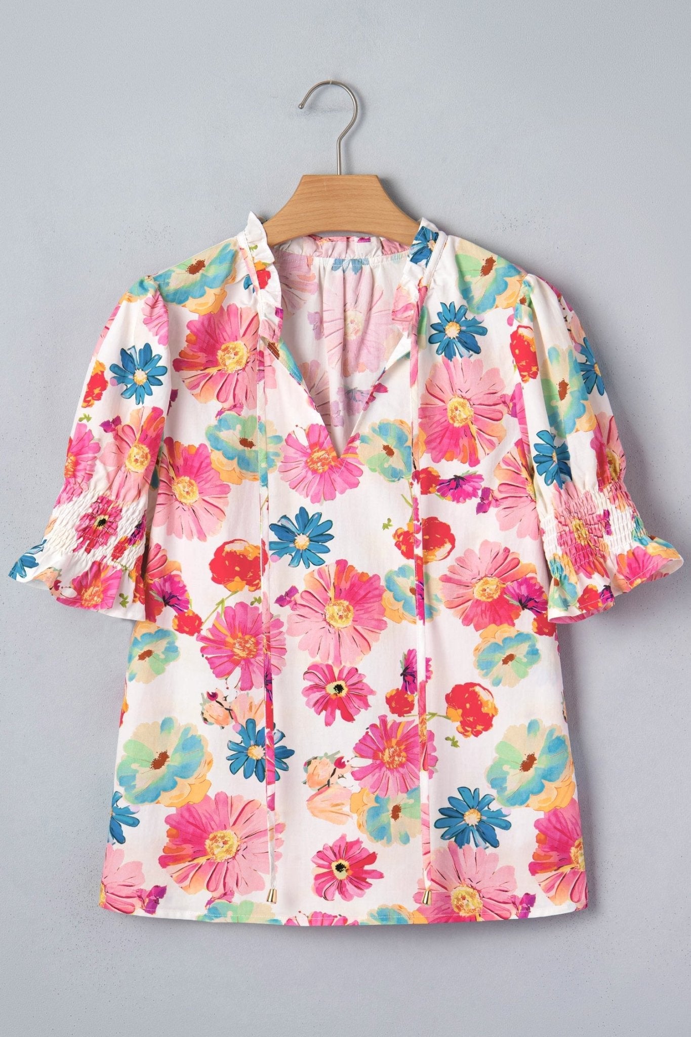 Faith Short Puff Sleeve Blouse - Hello Beautiful BoutiqueBlouses & ShirtsThreaded Pear
