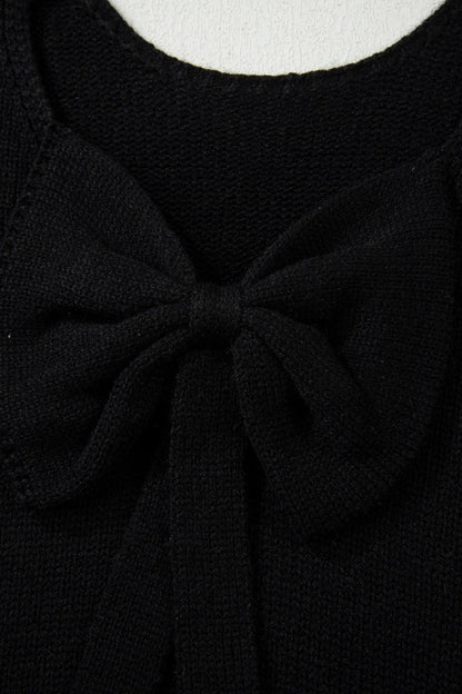 Faye Backless Bubble Sleeve Sweater - Hello Beautiful BoutiqueSweatersThreaded Pear