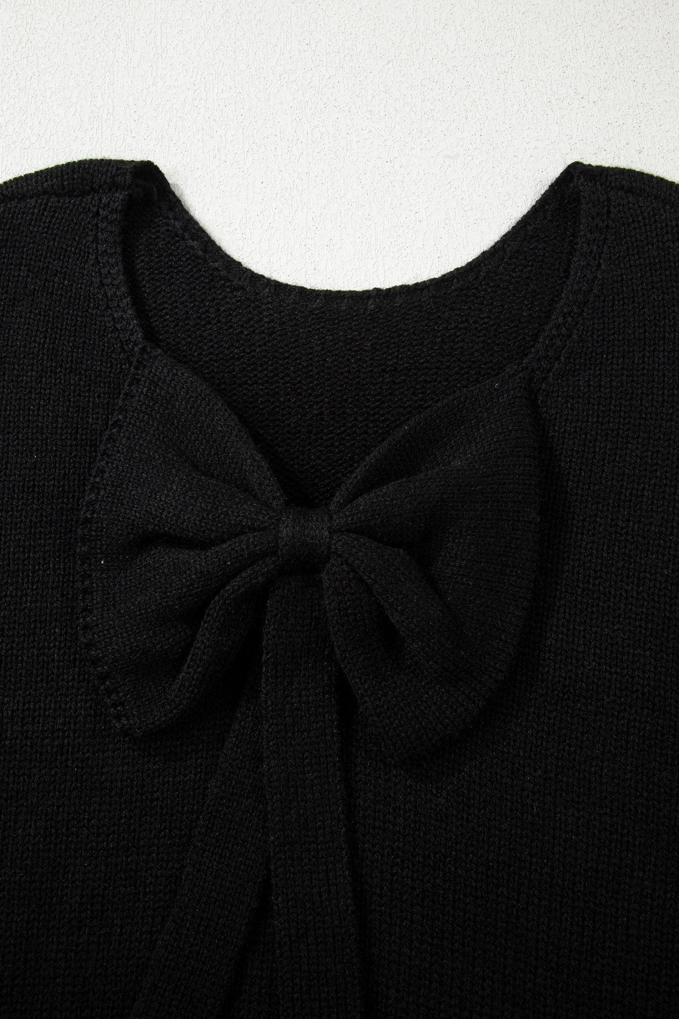 Faye Backless Bubble Sleeve Sweater - Hello Beautiful BoutiqueSweatersThreaded Pear