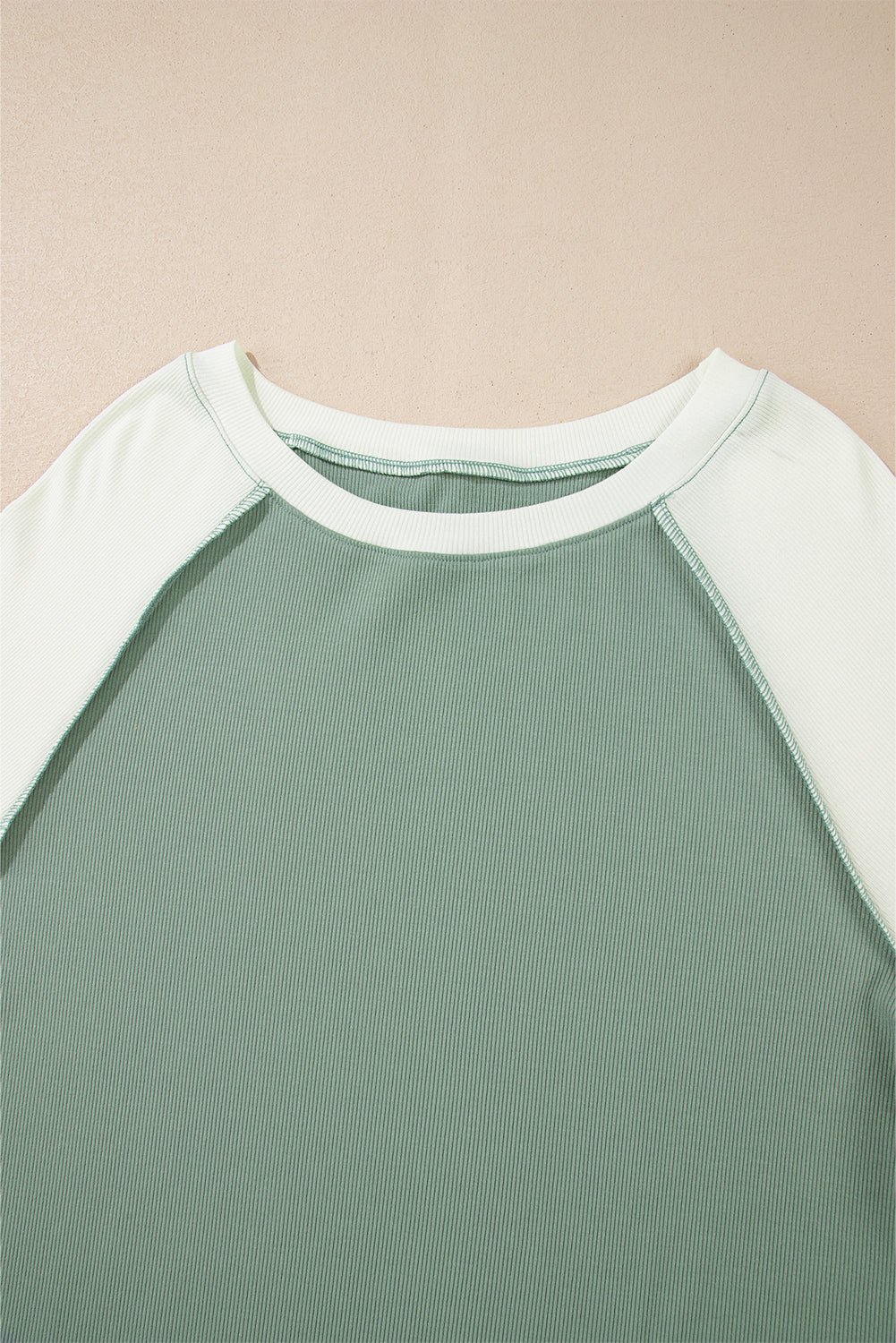 Faye Colorblock Patchwork Raglan Long Sleeve Top - Hello Beautiful BoutiqueLong Sleeve TopsThreaded Pear