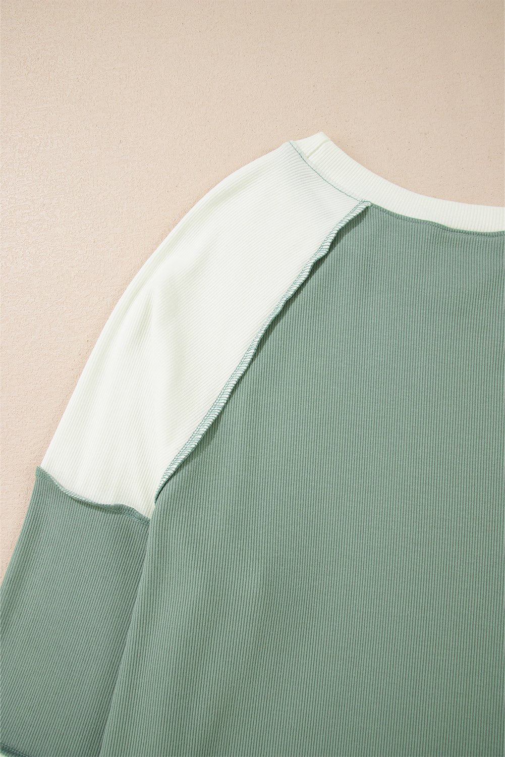 Faye Colorblock Patchwork Raglan Long Sleeve Top - Hello Beautiful BoutiqueLong Sleeve TopsThreaded Pear