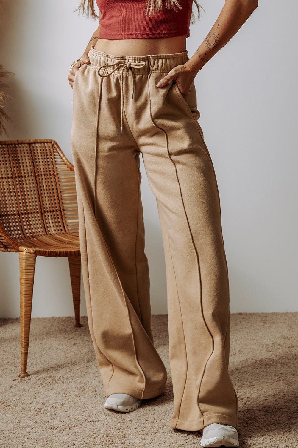 Felicity Waistband Wide Leg Pants - Hello Beautiful BoutiquePants & CulotteThreaded Pear