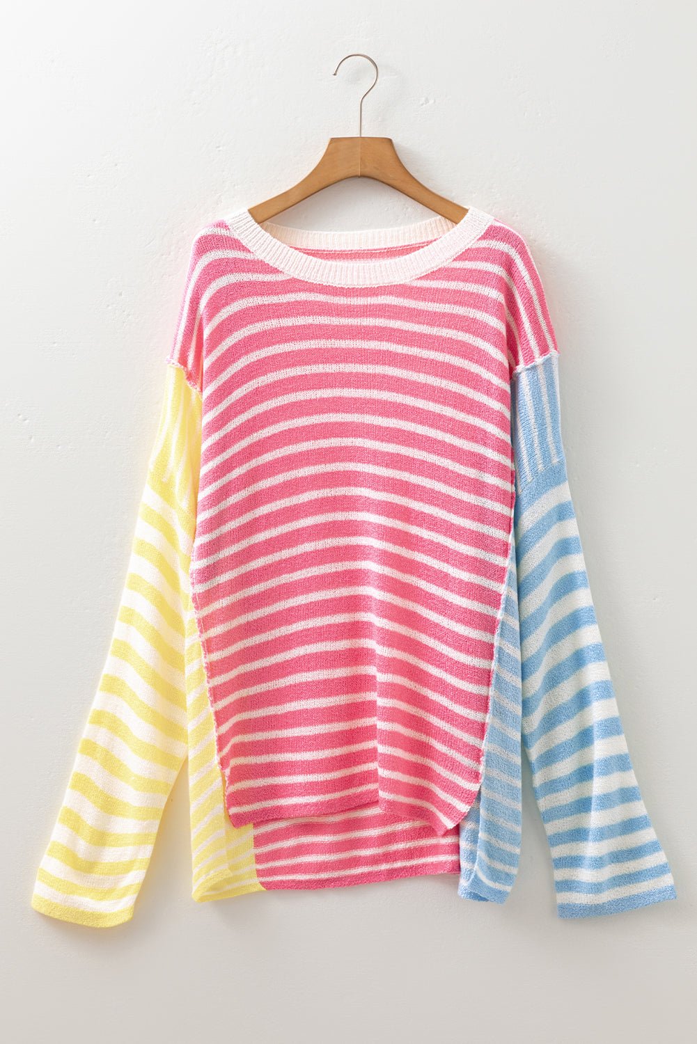 Fernanda Seam Colorblock Patchwork PLUS Sweater - Hello Beautiful BoutiquePlus Size Sweaters & CardigansThreaded Pear