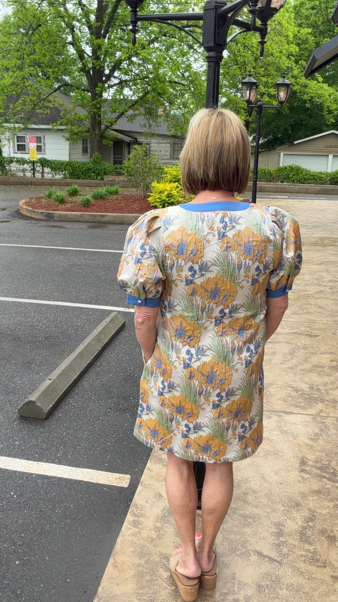 Floral Jacquard Dress R7044 - Hello Beautiful BoutiqueDressJodifl