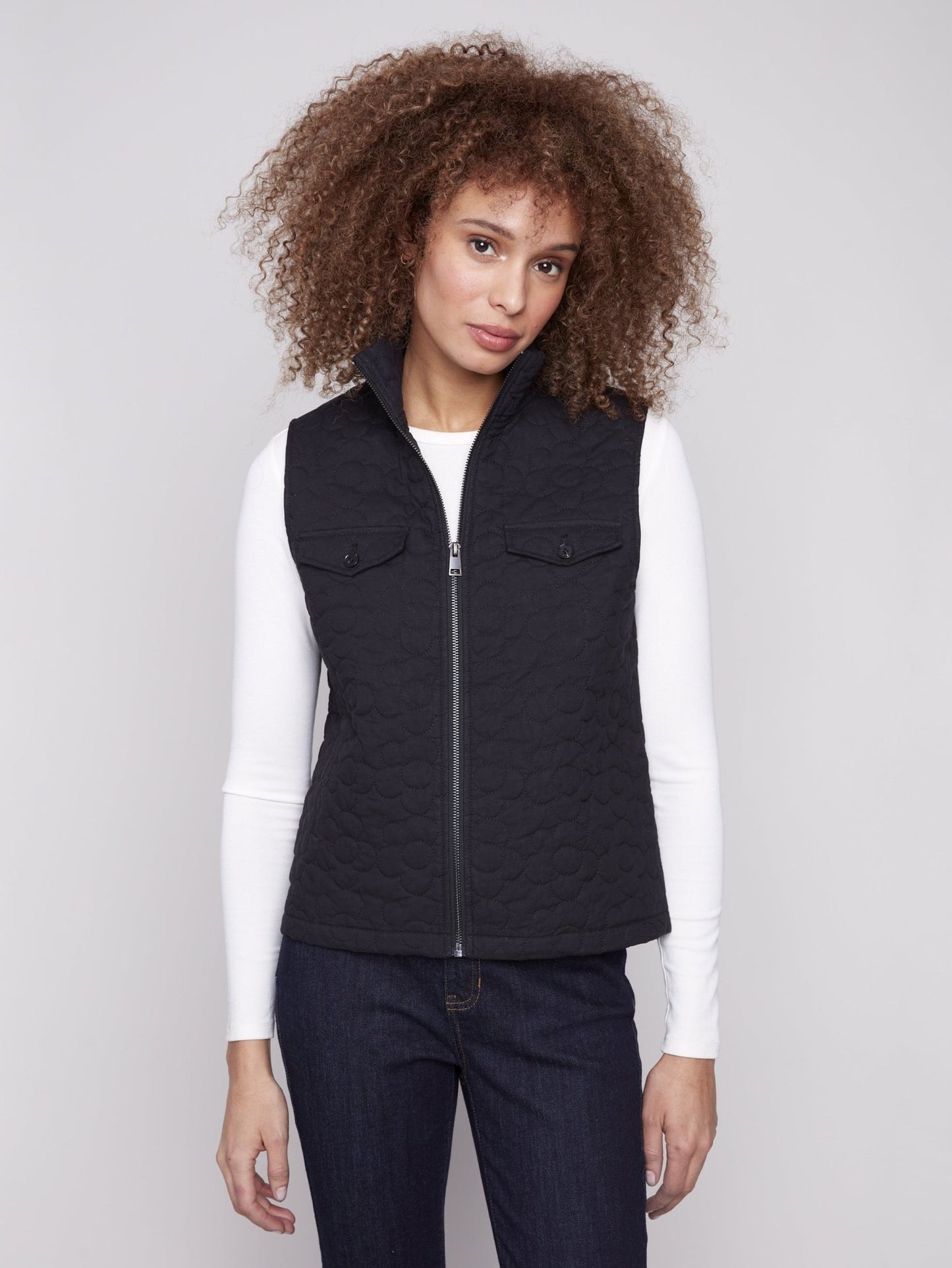 Floral Quilted Puffer C6371 - Hello Beautiful BoutiqueJacketCharlie B