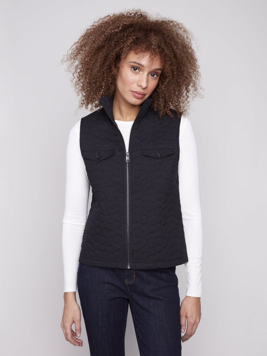 Floral Quilted Puffer C6371 - Hello Beautiful BoutiqueJacketCharlie B
