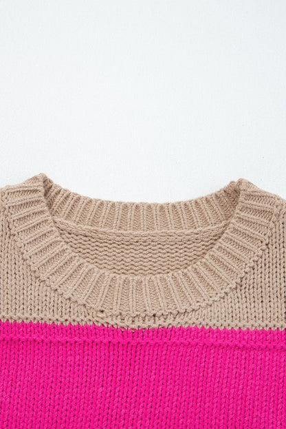 Florence Block Drop Shoulder PLUS Sweater - Hello Beautiful BoutiquePlus Size Sweaters & CardigansThreaded Pear