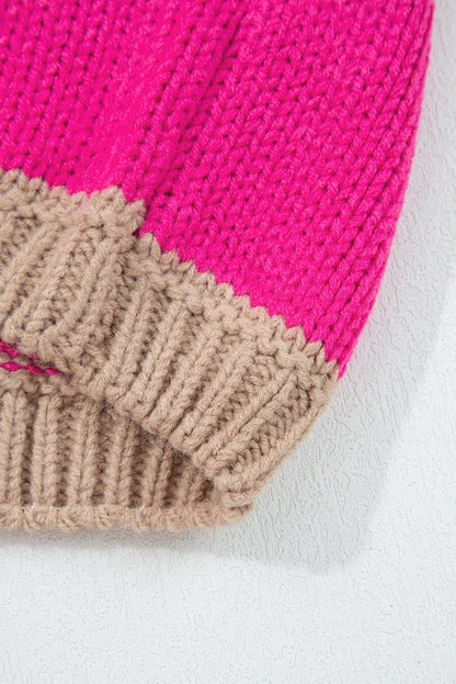 Florence Block Drop Shoulder PLUS Sweater - Hello Beautiful BoutiquePlus Size Sweaters & CardigansThreaded Pear