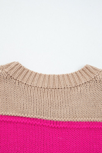 Florence Block Drop Shoulder PLUS Sweater - Hello Beautiful BoutiquePlus Size Sweaters & CardigansThreaded Pear