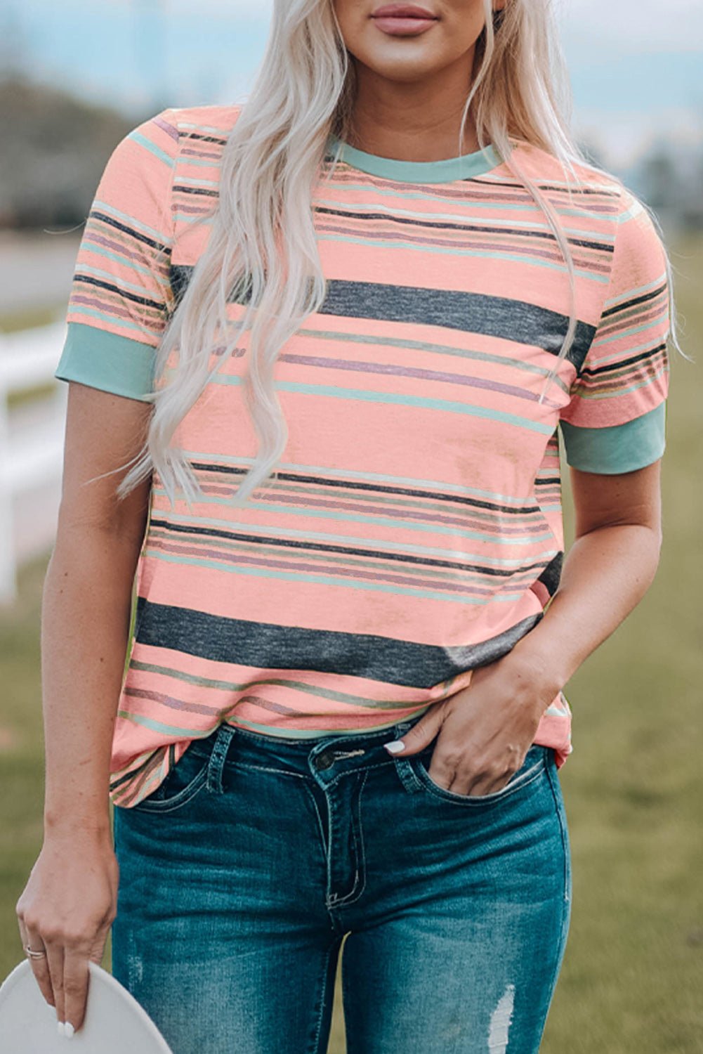 Frances Stripes Shirt - Hello Beautiful BoutiqueTops & TeesThreaded Pear