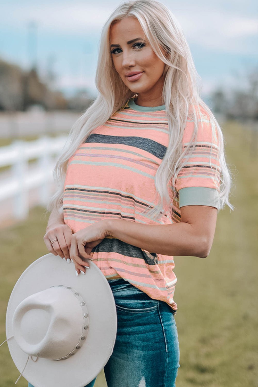 Frances Stripes Shirt - Hello Beautiful BoutiqueTops & TeesThreaded Pear