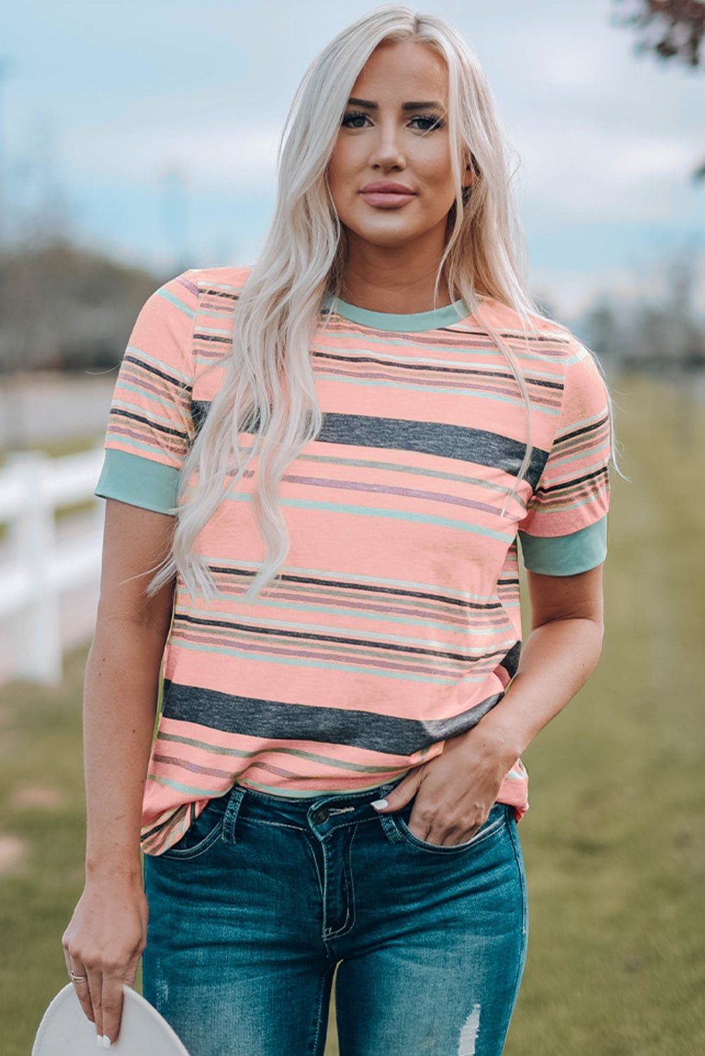 Frances Stripes Shirt - Hello Beautiful BoutiqueTops & TeesThreaded Pear
