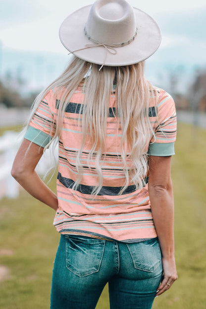 Frances Stripes Shirt - Hello Beautiful BoutiqueTops & TeesThreaded Pear