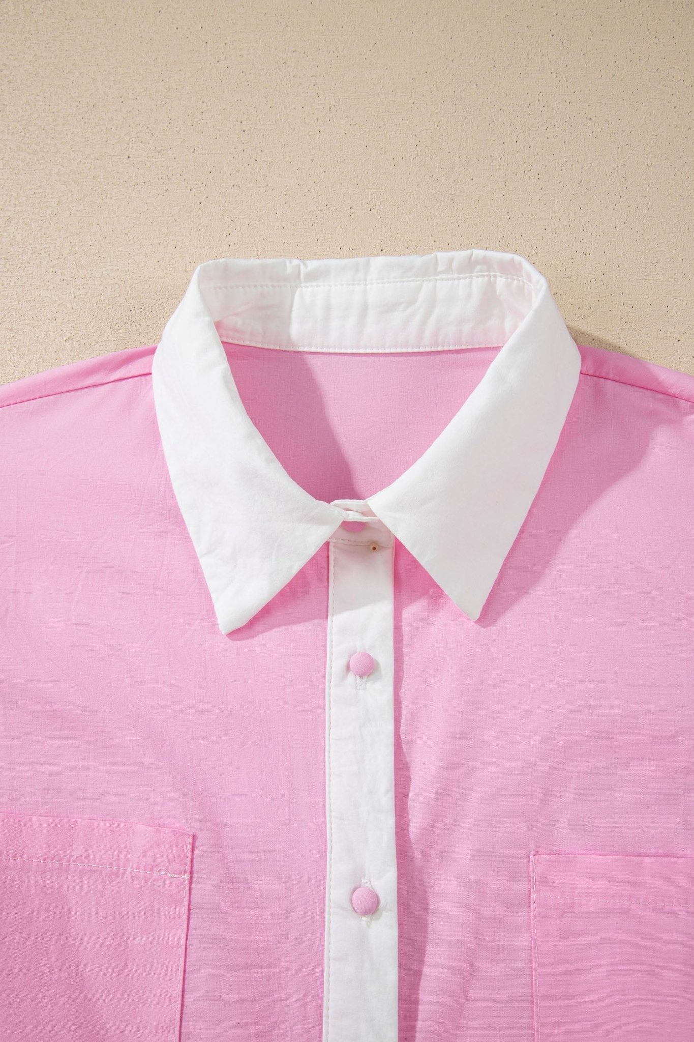 Francesca Short Sleeve Up Shirt - Hello Beautiful BoutiqueBlouses & ShirtsThreaded Pear
