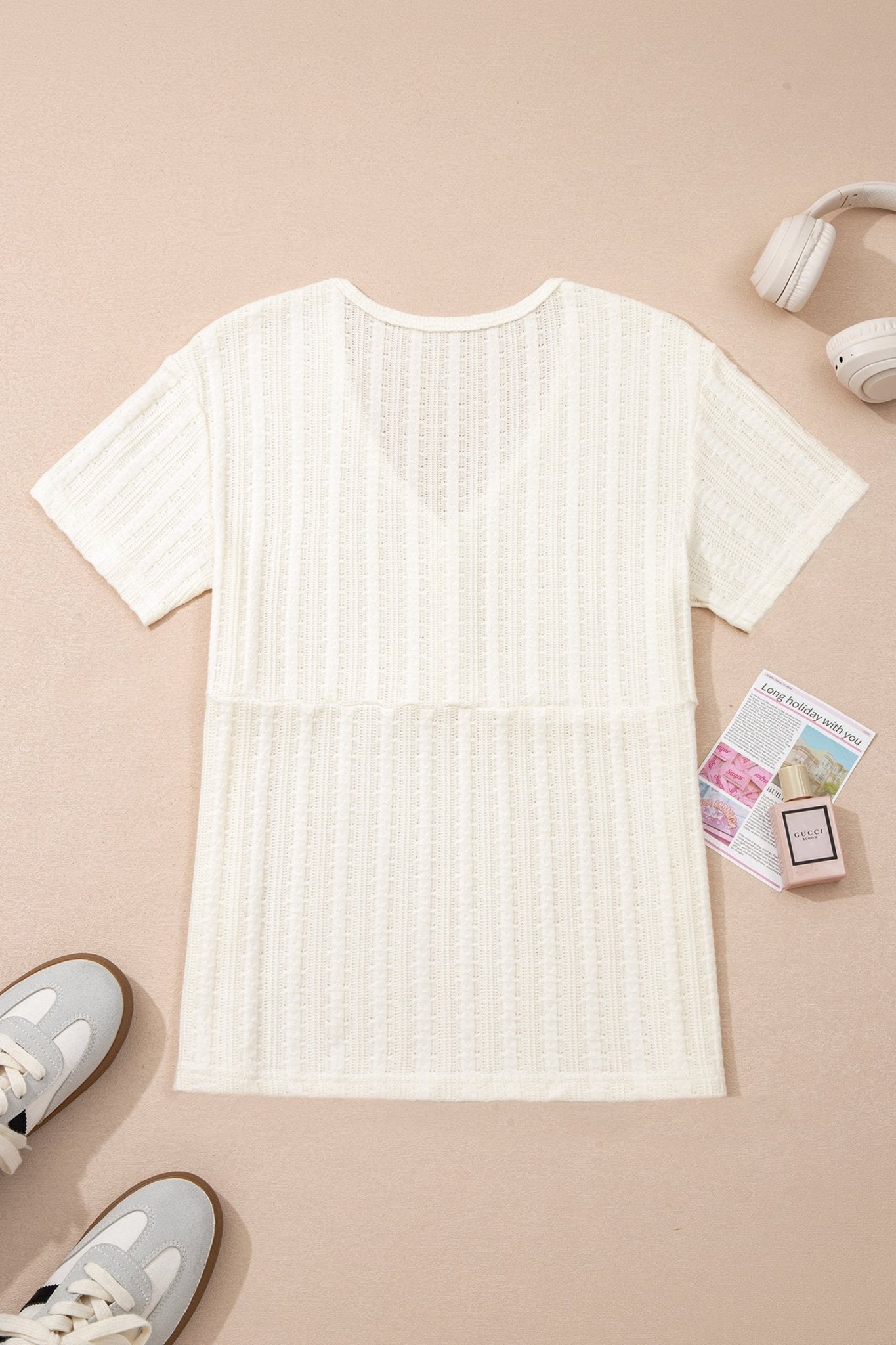 Frankie Raw Seam Henley Tee - Hello Beautiful BoutiqueTops & TeesThreaded Pear