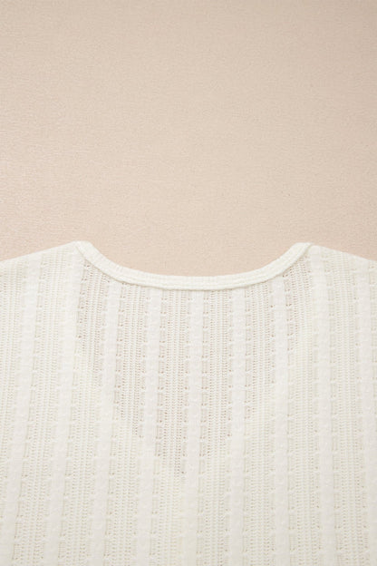 Frankie Raw Seam Henley Tee - Hello Beautiful BoutiqueTops & TeesThreaded Pear