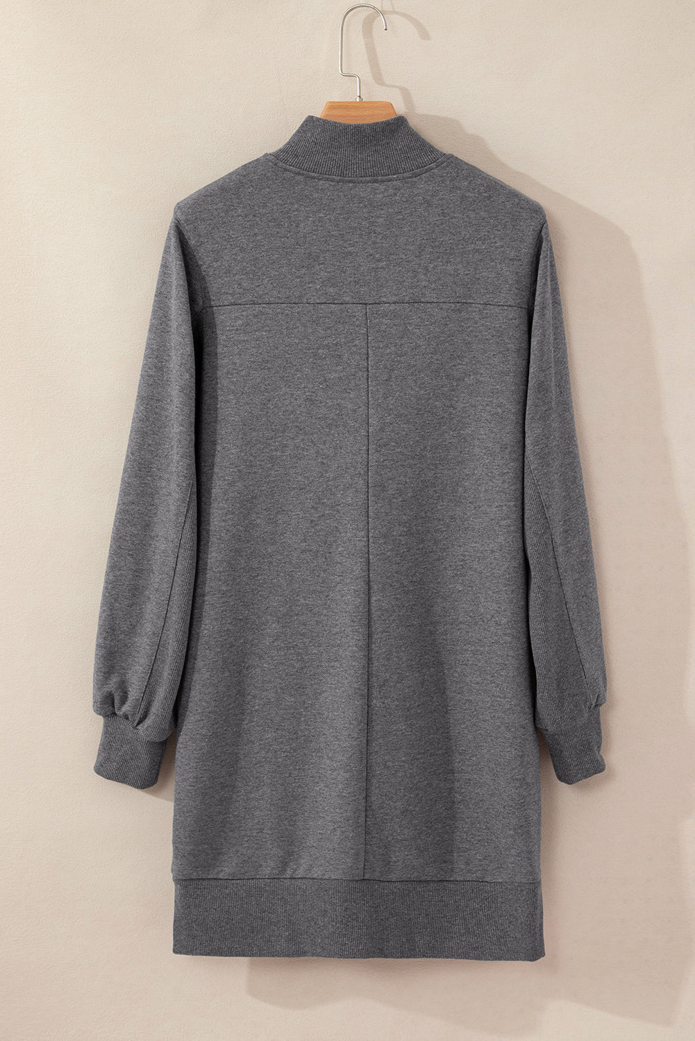 Frankie Ribbed Patchwork Sweatshirt Dress - Hello Beautiful BoutiqueMini DressesThreaded Pear