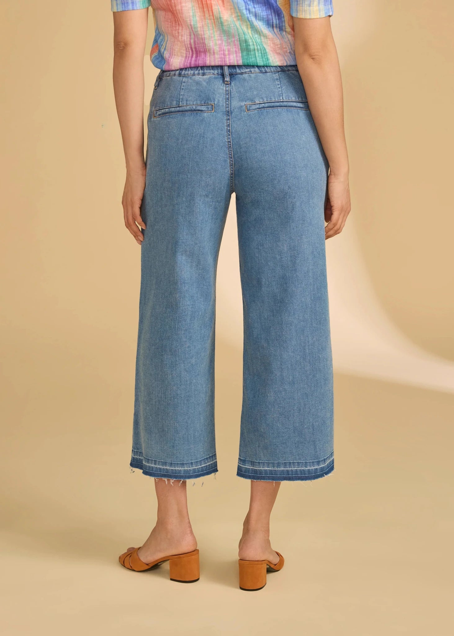French Dressing Wide Crop Denim Trouser 2203992 - Hello Beautiful BoutiqueJeansFrench Dressing Jeans