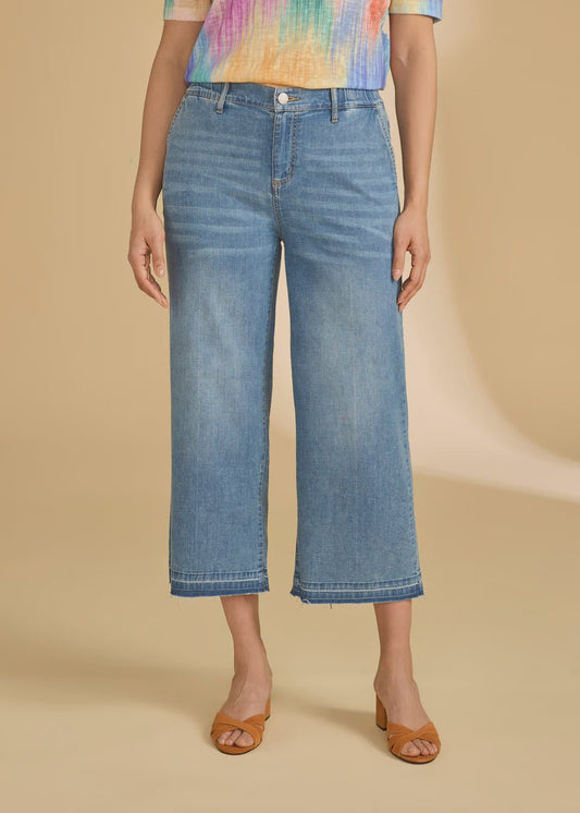 French Dressing Wide Crop Denim Trouser 2203992 - Hello Beautiful BoutiqueJeansFrench Dressing Jeans