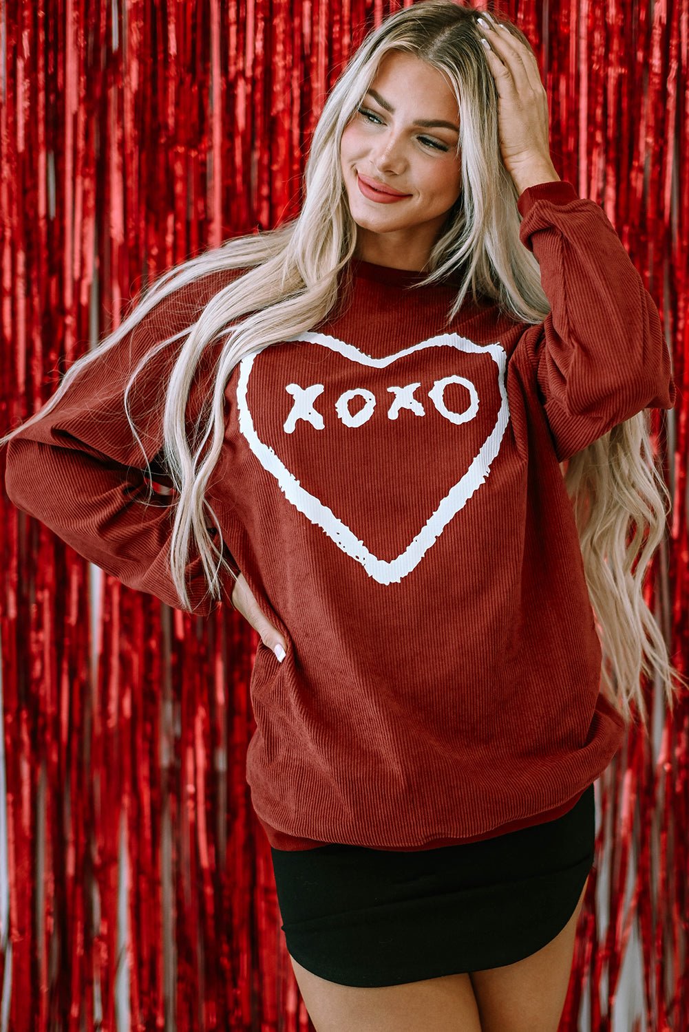Freya Shape Graphic Corded Sweatshirt - Hello Beautiful BoutiqueGraphic SweatshirtsThreaded Pear