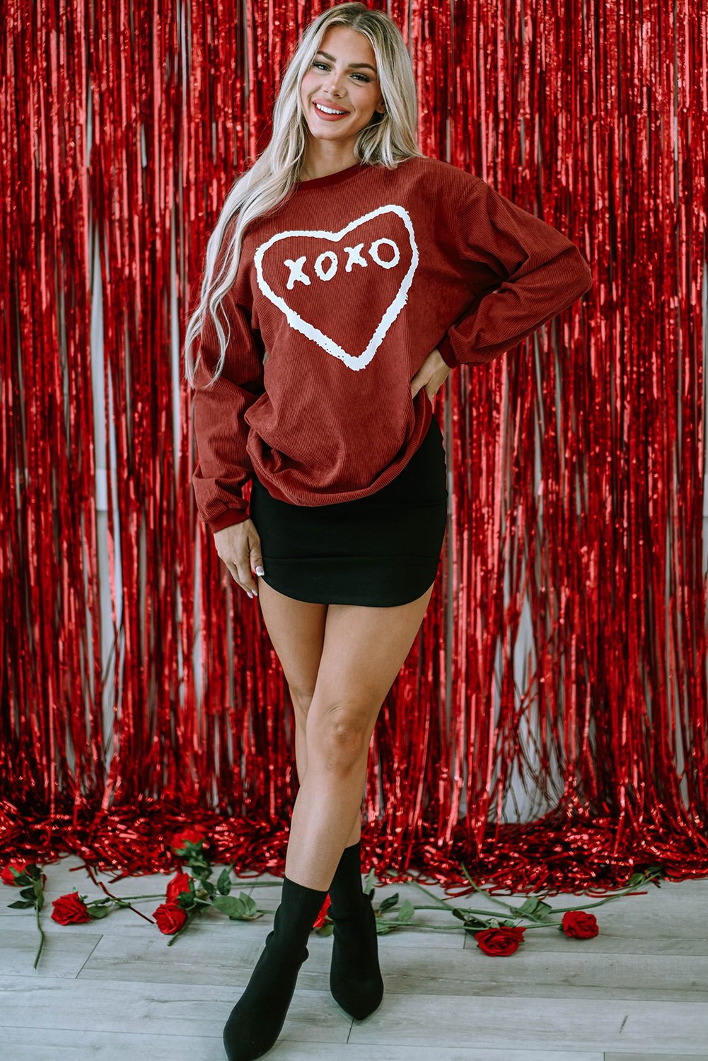 Freya Shape Graphic Corded Sweatshirt - Hello Beautiful BoutiqueGraphic SweatshirtsThreaded Pear