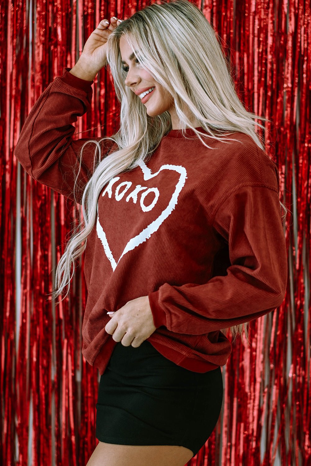 Freya Shape Graphic Corded Sweatshirt - Hello Beautiful BoutiqueGraphic SweatshirtsThreaded Pear