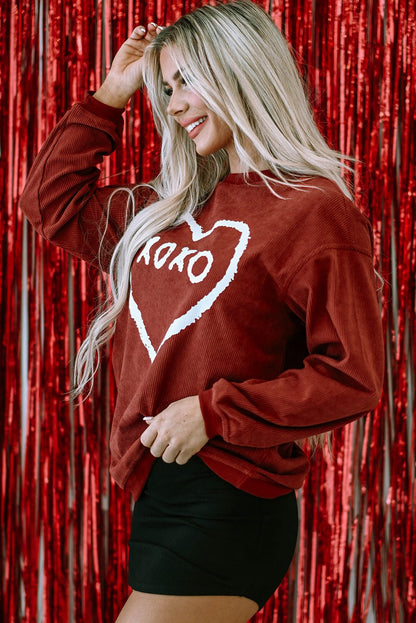 Freya Shape Graphic Corded Sweatshirt - Hello Beautiful BoutiqueGraphic SweatshirtsThreaded Pear