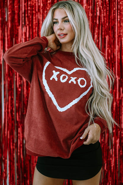 Freya Shape Graphic Corded Sweatshirt - Hello Beautiful BoutiqueGraphic SweatshirtsThreaded Pear