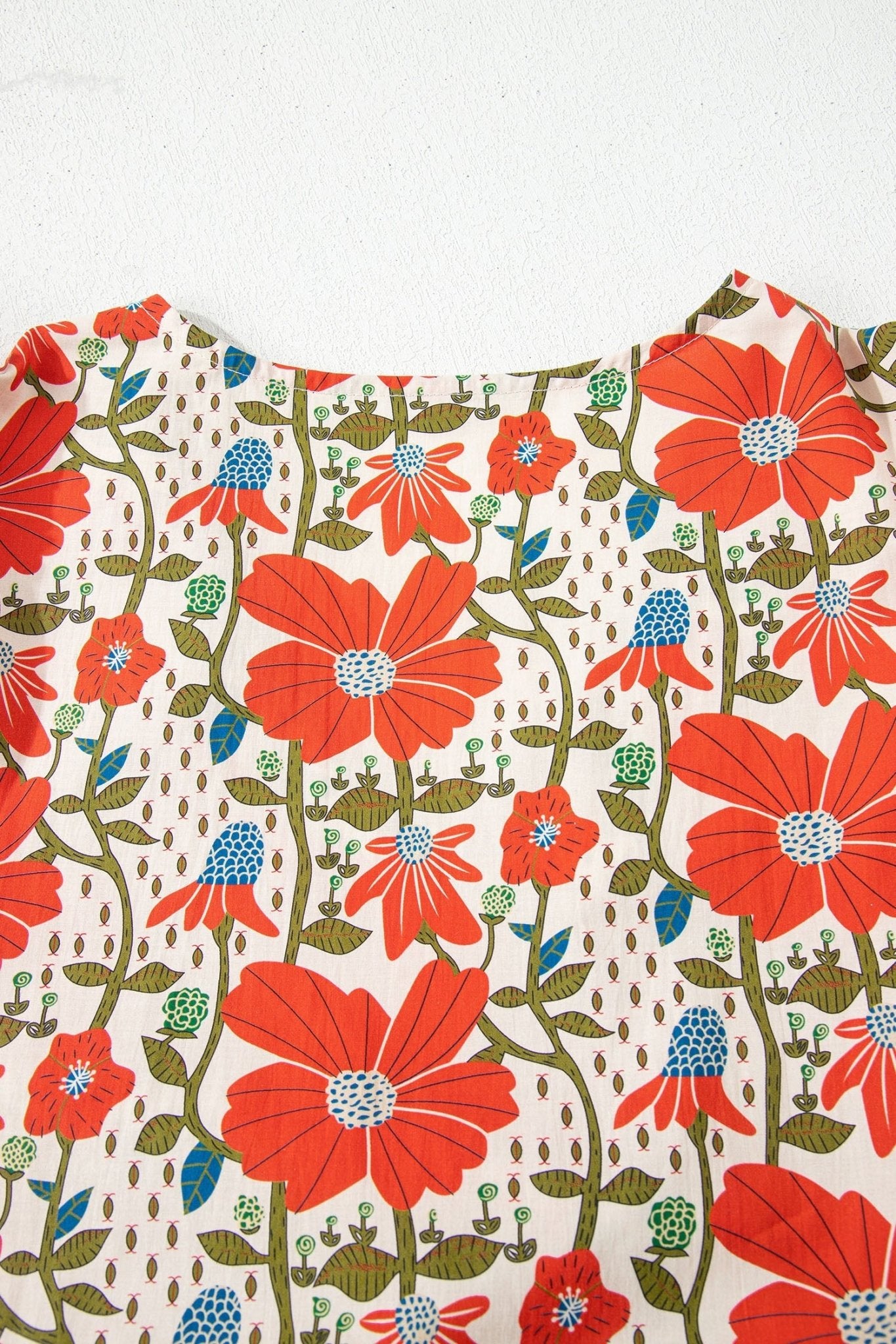 Freya Sleeve Loose Mini Dress - Hello Beautiful BoutiqueFloral DressesThreaded Pear