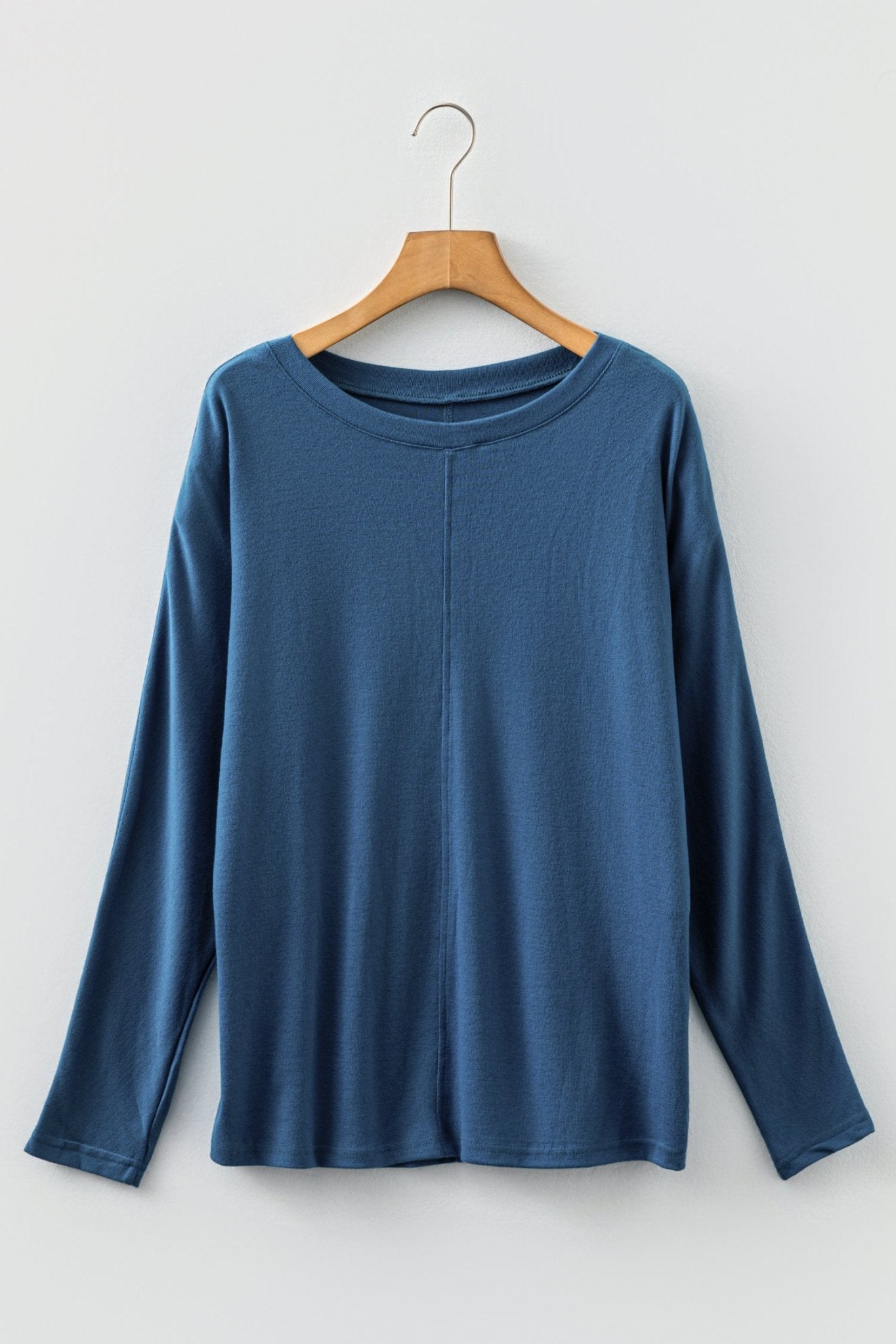 Gabriela Solid Color Patchwork Long Sleeve Top - Hello Beautiful BoutiqueLong Sleeve TopsThreaded Pear
