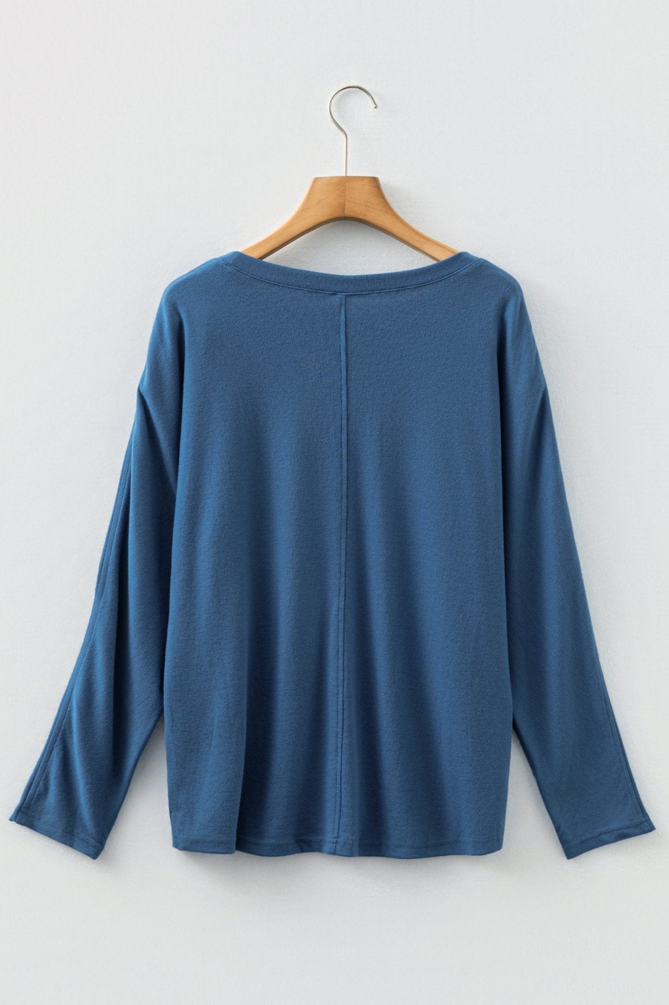 Gabriela Solid Color Patchwork Long Sleeve Top - Hello Beautiful BoutiqueLong Sleeve TopsThreaded Pear