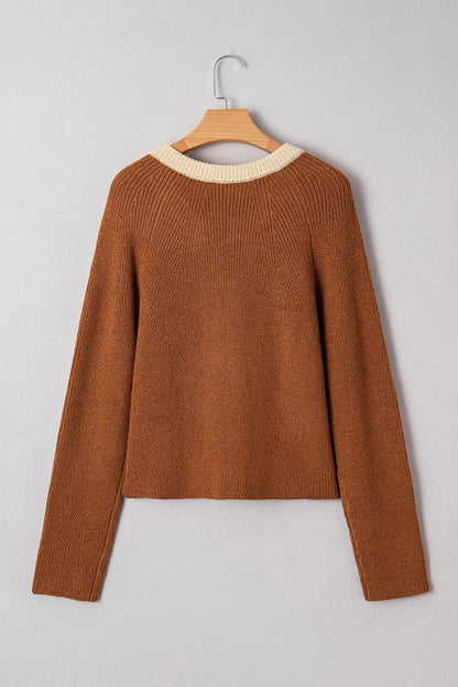 Gabriella Knit Neckline Short Cardigan - Hello Beautiful BoutiqueCardigansThreaded Pear
