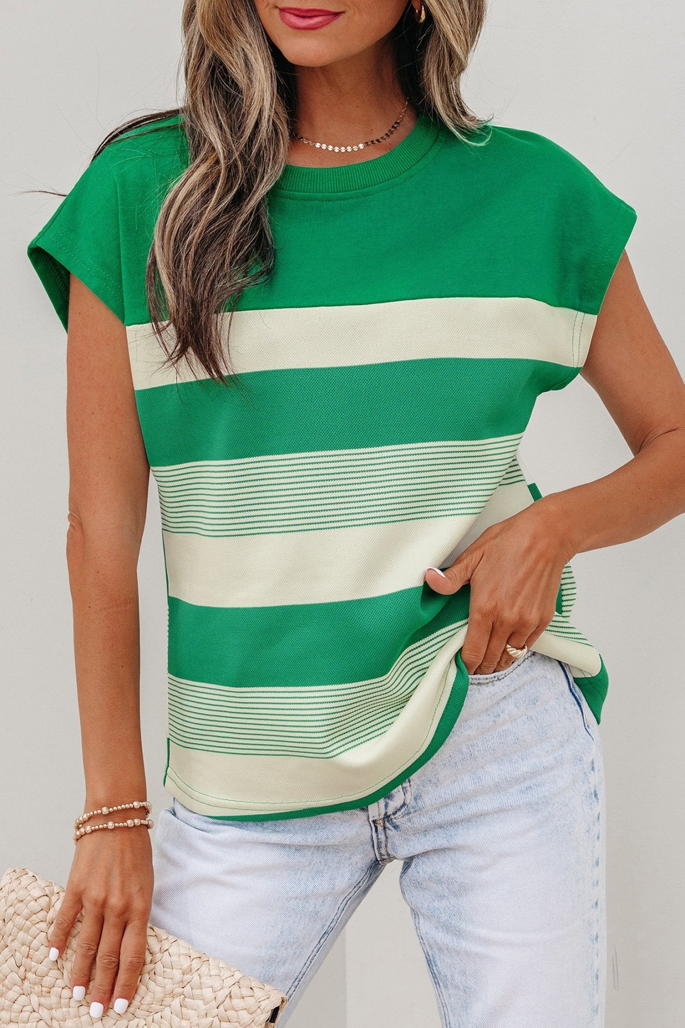 Galilea Cap Sleeve T Shirt - Hello Beautiful BoutiqueTops & TeesThreaded Pear