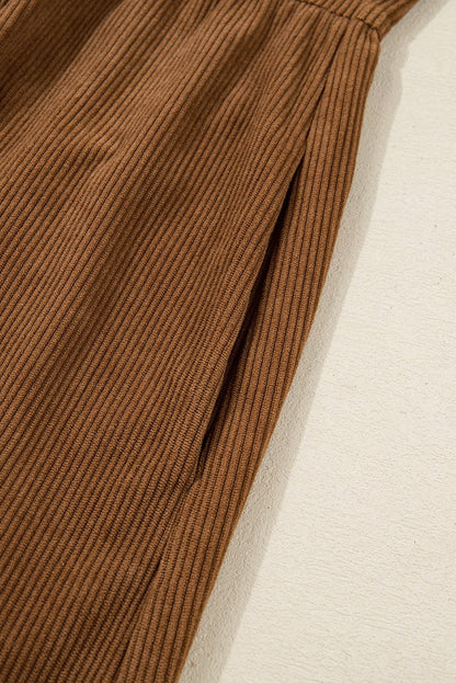 Galilea Corduroy Full Collared PLUS Shirt - Hello Beautiful BoutiquePlus Size Mini DressesThreaded Pear