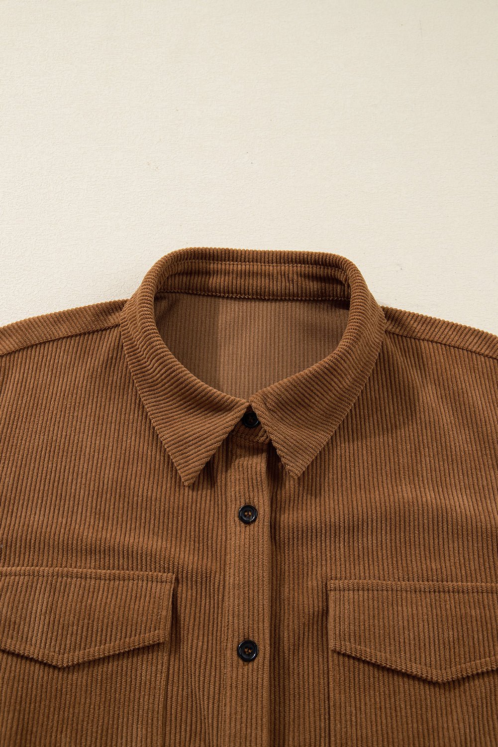 Galilea Corduroy Full Collared PLUS Shirt - Hello Beautiful BoutiquePlus Size Mini DressesThreaded Pear