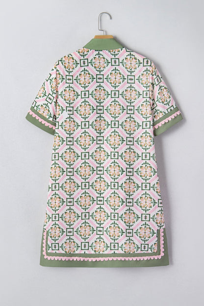 Galilea Sleeve Loose Mini Dress - Hello Beautiful BoutiqueFloral DressesThreaded Pear
