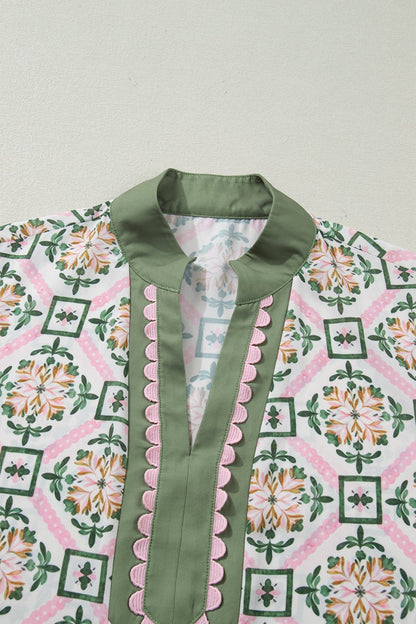 Galilea Sleeve Loose Mini Dress - Hello Beautiful BoutiqueFloral DressesThreaded Pear