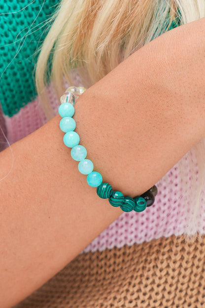 Gemma Crystal Beaded Elastic Bracelet - Hello Beautiful BoutiqueJewelryThreaded Pear