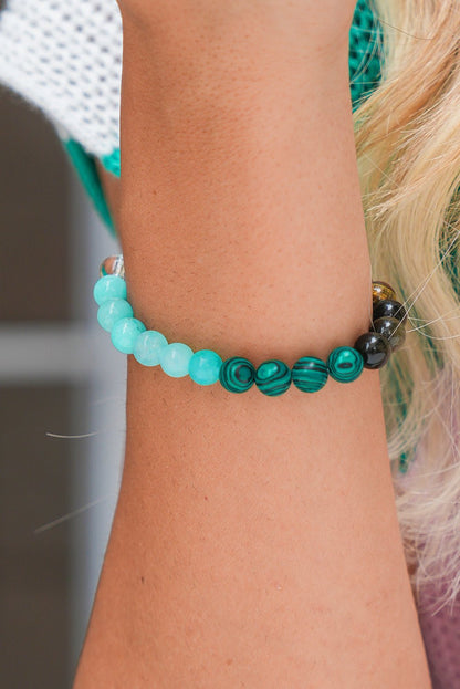 Gemma Crystal Beaded Elastic Bracelet - Hello Beautiful BoutiqueJewelryThreaded Pear