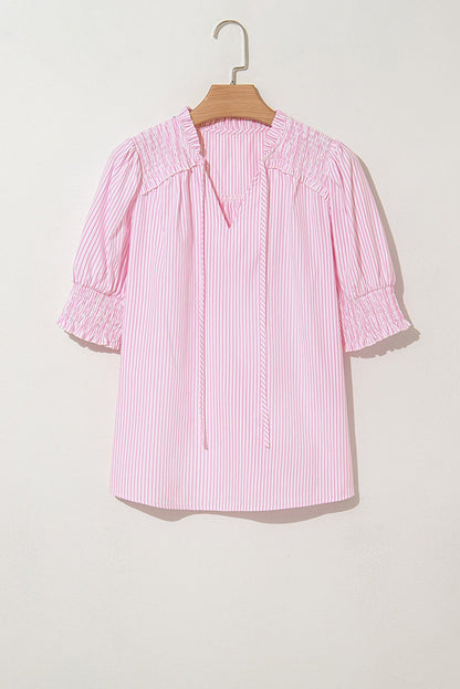 Gemma Puff Half Sleeve Blouse - Hello Beautiful BoutiqueBlouses & ShirtsThreaded Pear