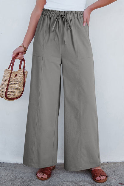 Gemma Waist Casual Loose Pants - Hello Beautiful BoutiquePants & CulotteThreaded Pear