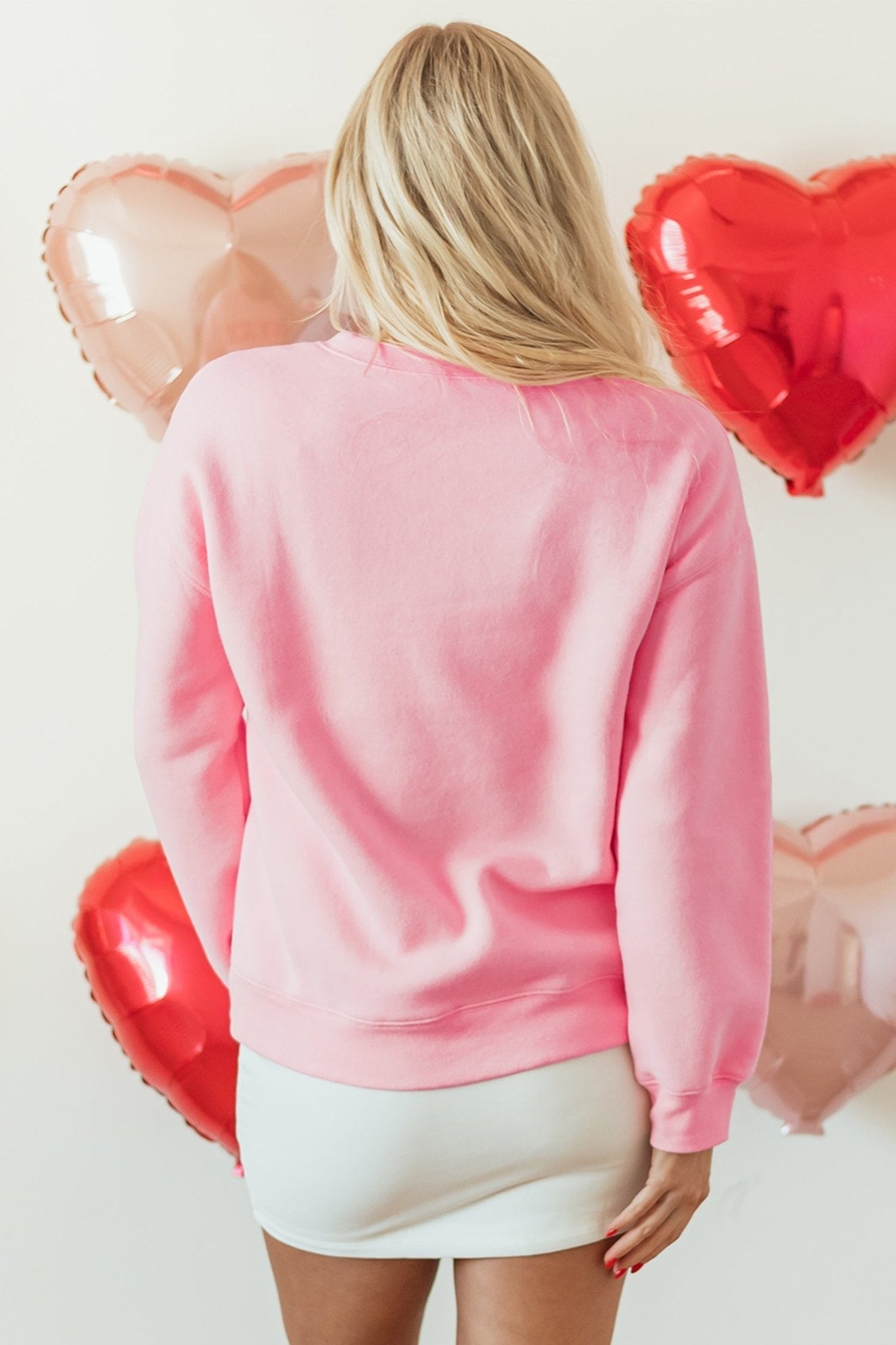 Genevieve Heart Valentines Day Pullover - Hello Beautiful BoutiqueGraphic SweatshirtsThreaded Pear
