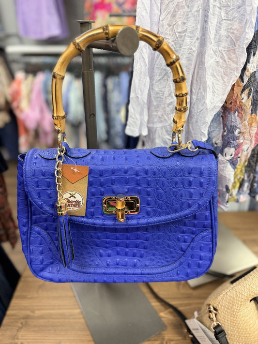 Genuine Cowhide Leather Croco Print Medium Handbag & Shoulder Bag - Hello Beautiful BoutiqueHandbagsCharlie Leather