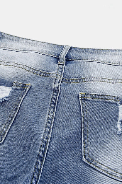 Georgia Skinny Distressed Capri Jeans - Hello Beautiful BoutiqueJeansThreaded Pear